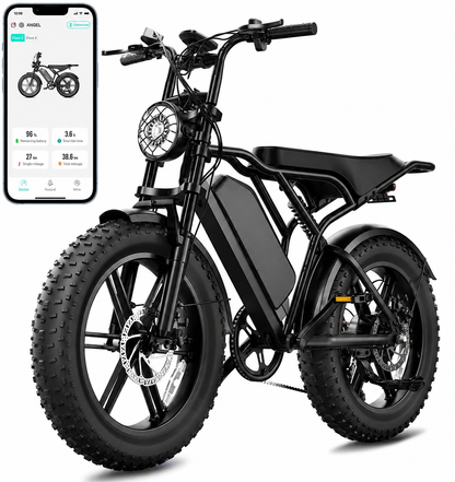 🔥 Bicicleta Eléctrica para Adultos 1500W, Batería 48V 15Ah, Llantas Fat Tire 20" 🔥