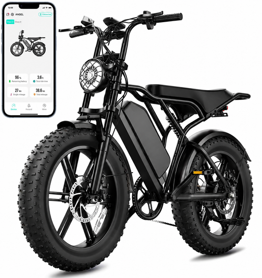 🔥 Bicicleta Eléctrica para Adultos 1500W, Batería 48V 15Ah, Llantas Fat Tire 20" 🔥