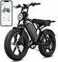 🔥 Bicicleta Eléctrica para Adultos 1500W, Batería 48V 15Ah, Llantas Fat Tire 20" 🔥